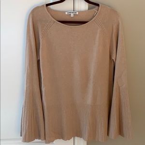 Elizabeth & James Pale Pink Cashmere Blend Sweater